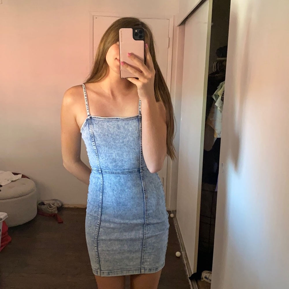 body con denim dress - Picture 1 of 3